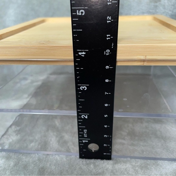 Three Acrylic Compartment Organizers with Bamboo Lids. - Picture 7 of 11